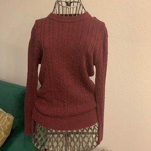Burgundy sweater by a new day